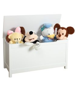 Toy Box With Safety Hinged Lid