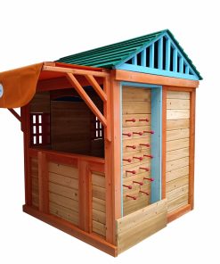 Outdoor Wooden 4-in-1 Game House
