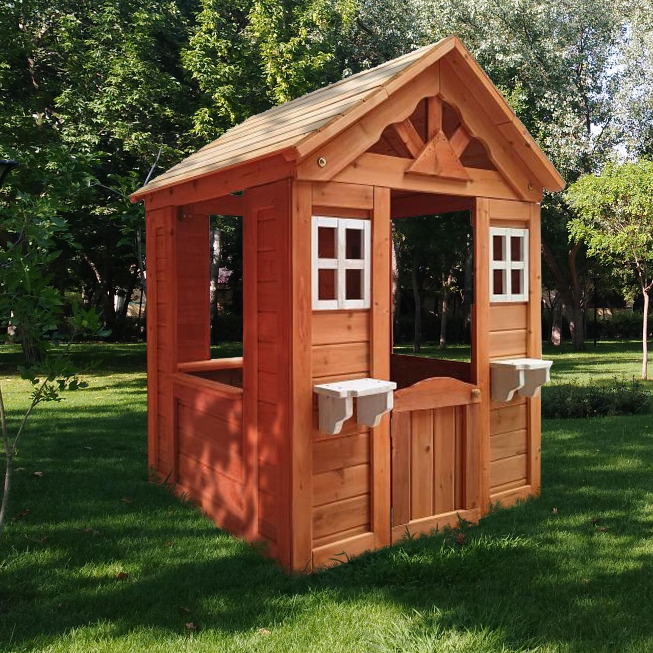 All Wooden Kids Playhouse