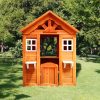 All Wooden Kids Playhouse
