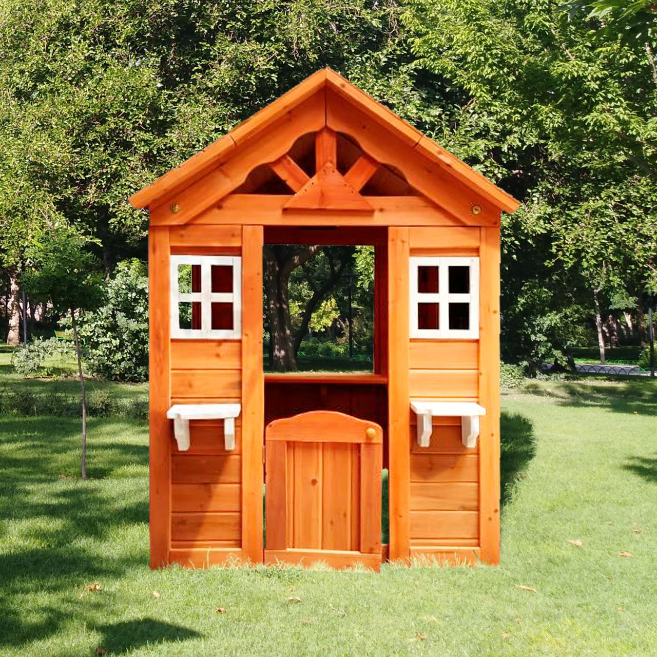 All Wooden Kids Playhouse