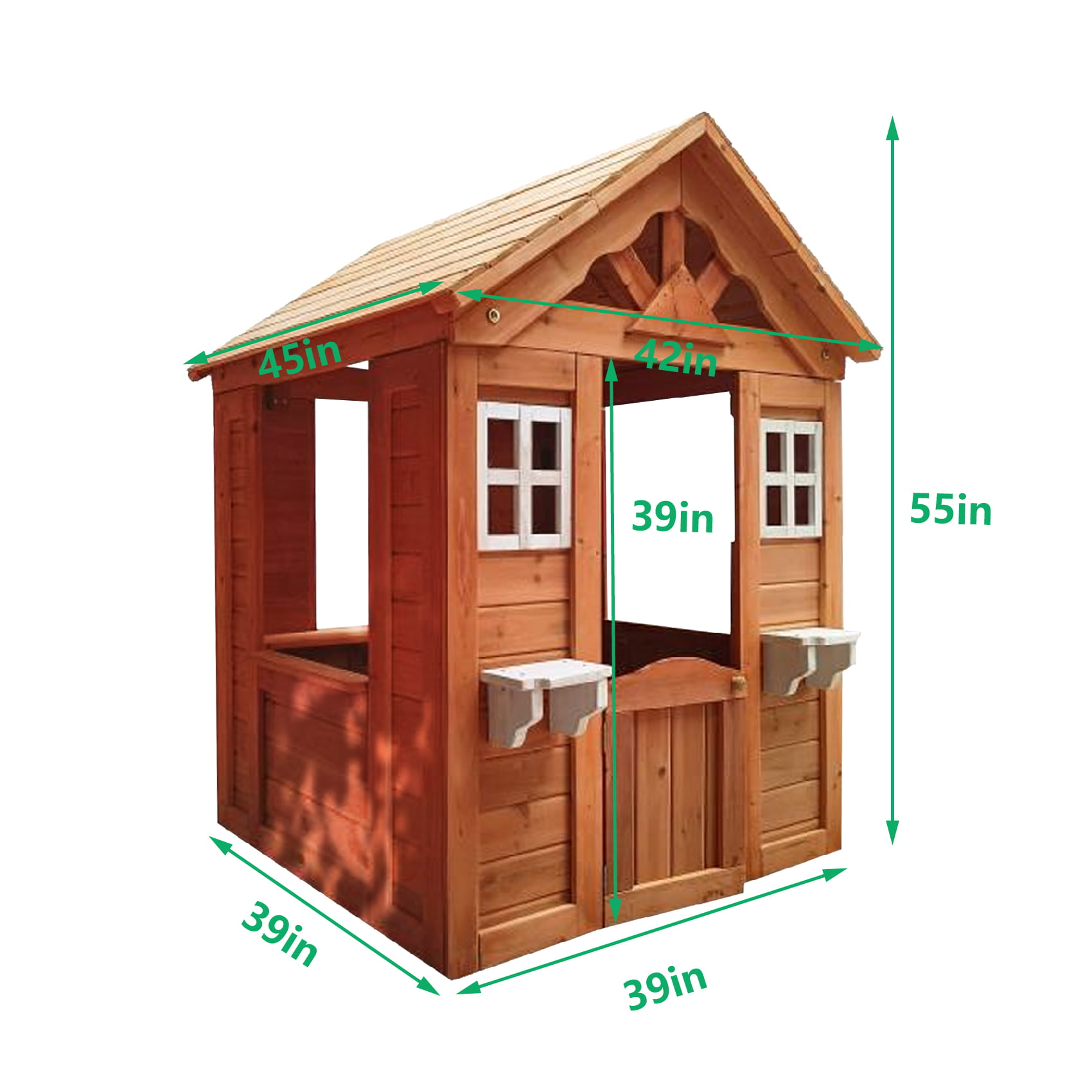 All Wooden Kids Playhouse