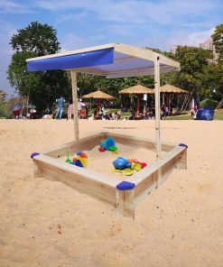 Children's Wooden Sandbox with Roof