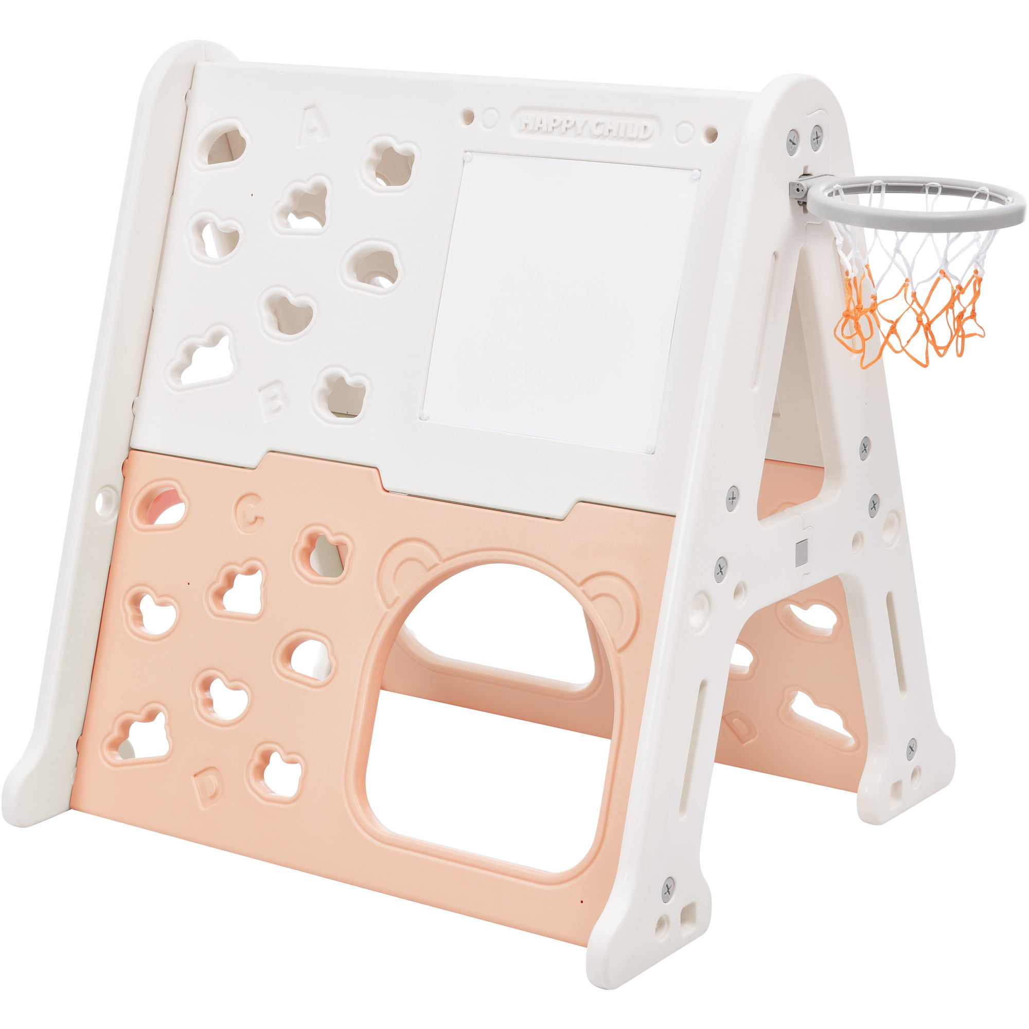 5-in-1 Toddler Climber Basketball Hoop Set