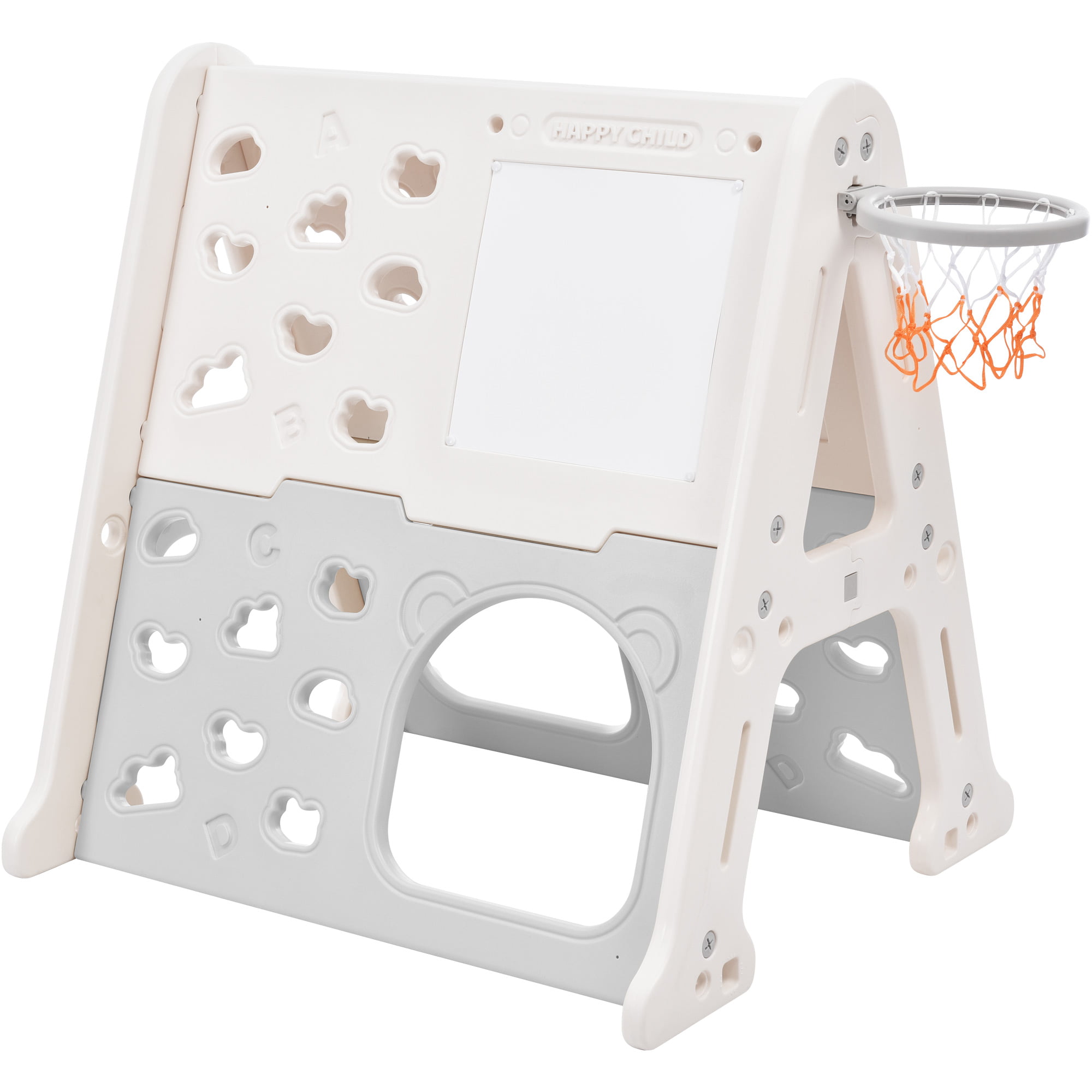5-in-1 Toddler Climber Basketball Hoop Set
