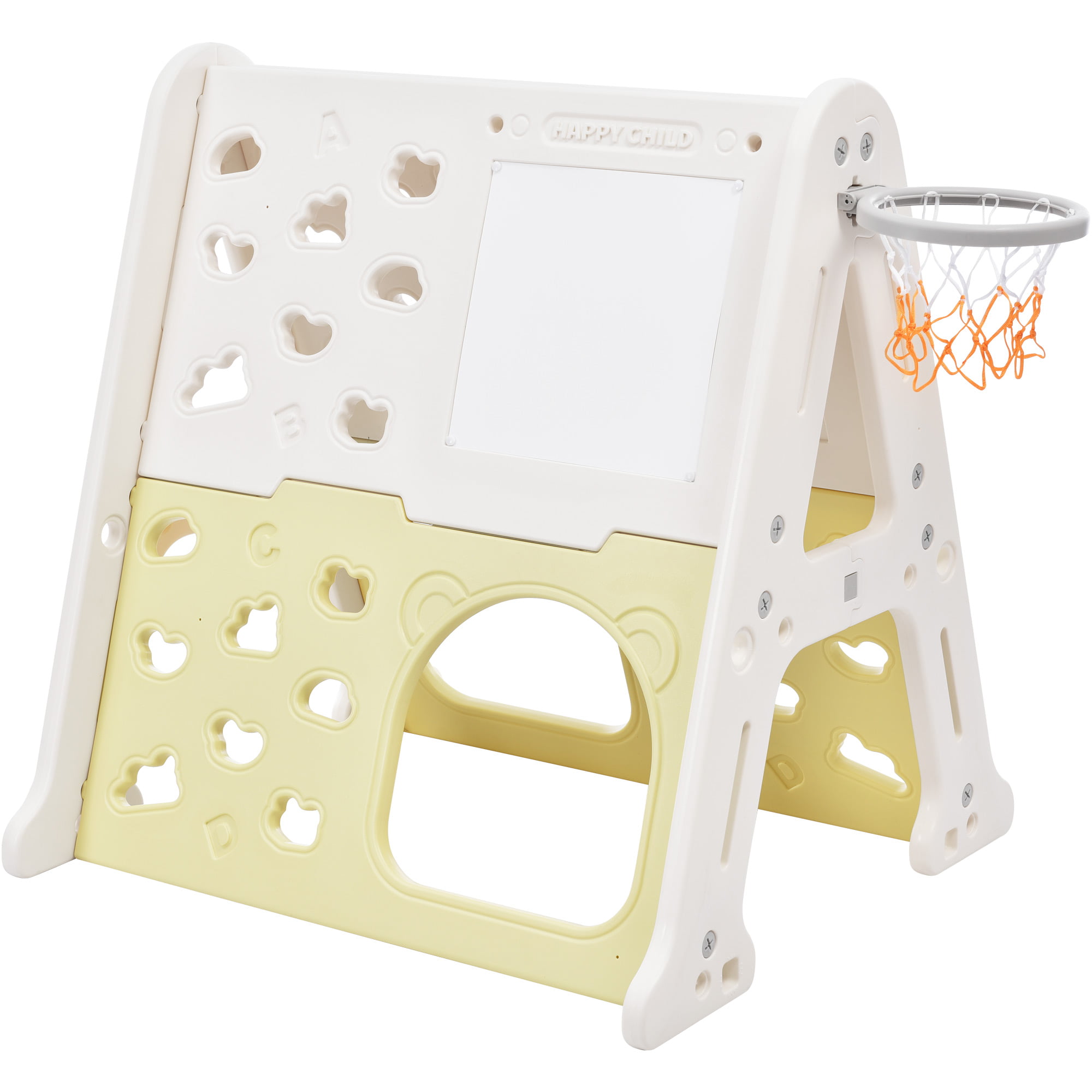 5-in-1 Toddler Climber Basketball Hoop Set