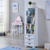 Children's White Bookcase