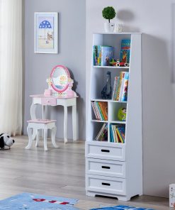 Children's White Bookcase