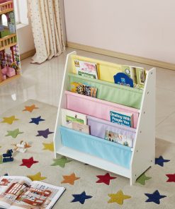 White Kids Wooden Magazine Bookcase