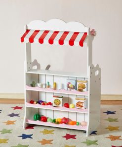 2 In 1 Pink Pretend Kitchen And Market Stal