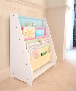 White Kids Wooden Magazine Bookcase