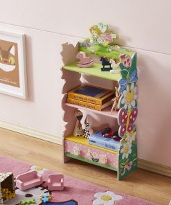 Hand Painted 3 Tier Flower Bookcase