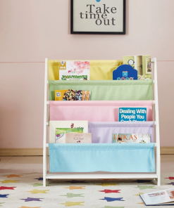 White Kids Wooden Magazine Bookcase