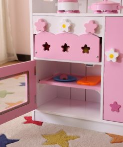 2 In 1 Pink Pretend Kitchen And Market Stal