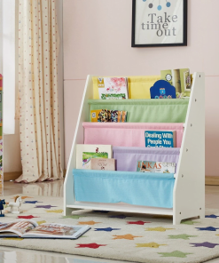 White Kids Wooden Magazine Bookcase
