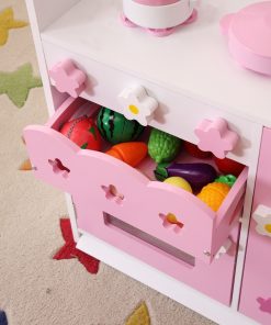 2 In 1 Pink Pretend Kitchen And Market Stal