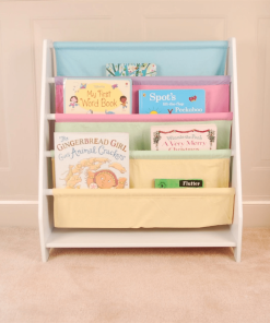 White Kids Wooden Magazine Bookcase