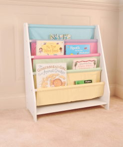 White Kids Wooden Magazine Bookcase