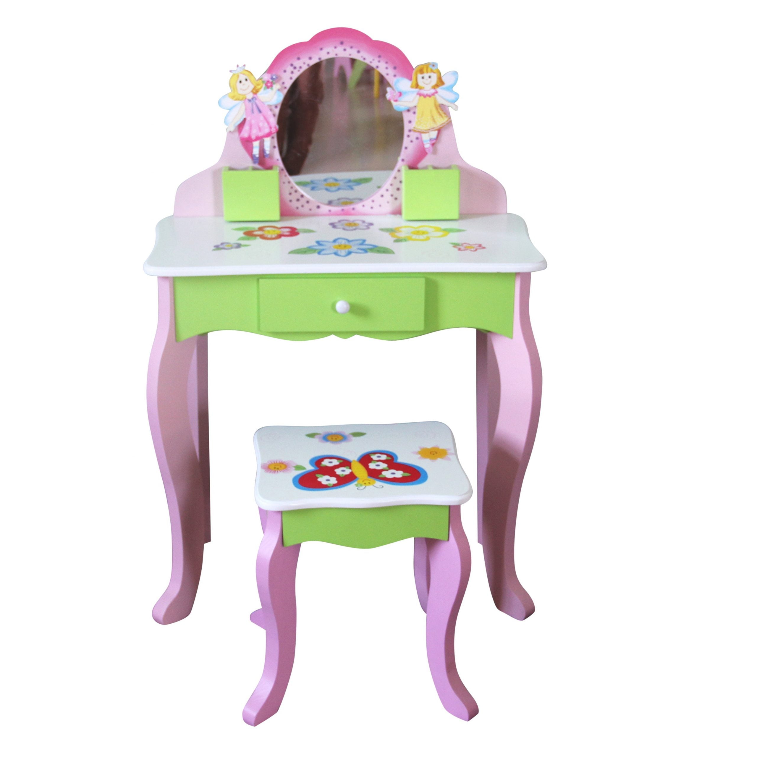 Layla Girls Flower Vanity Set