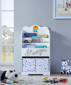 Kids Bookcase With Toy Storage