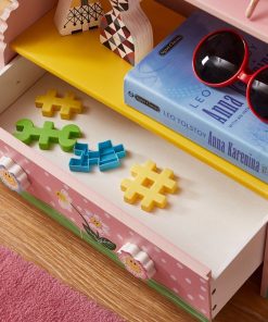 Hand Painted 3 Tier Flower Bookcase