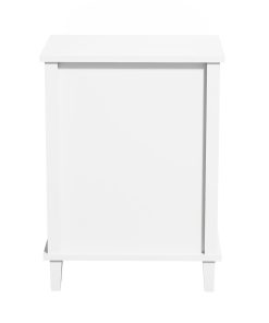 Wooden Nightstand With One Drawer One Shelf