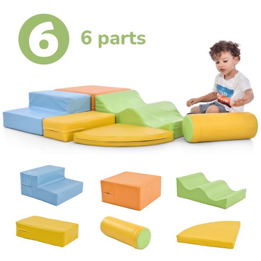 6 In 1 Soft Climb and Crawl Foam Playset