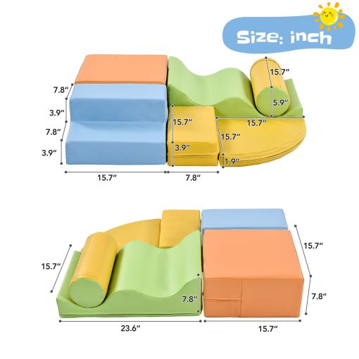 6 In 1 Soft Climb and Crawl Foam Playset