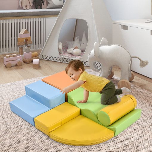 6 In 1 Soft Climb and Crawl Foam Playset