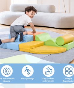6 In 1 Soft Climb and Crawl Foam Playset