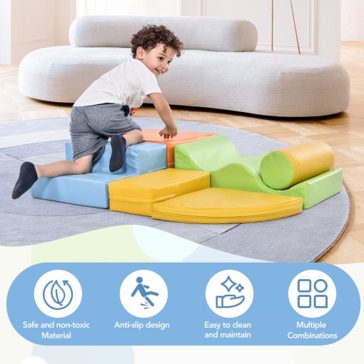6 In 1 Soft Climb and Crawl Foam Playset