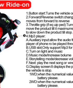 12V Motorcycle For Kids