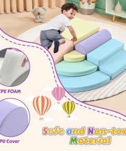 7-Piece Soft Foam Climbing Blocks