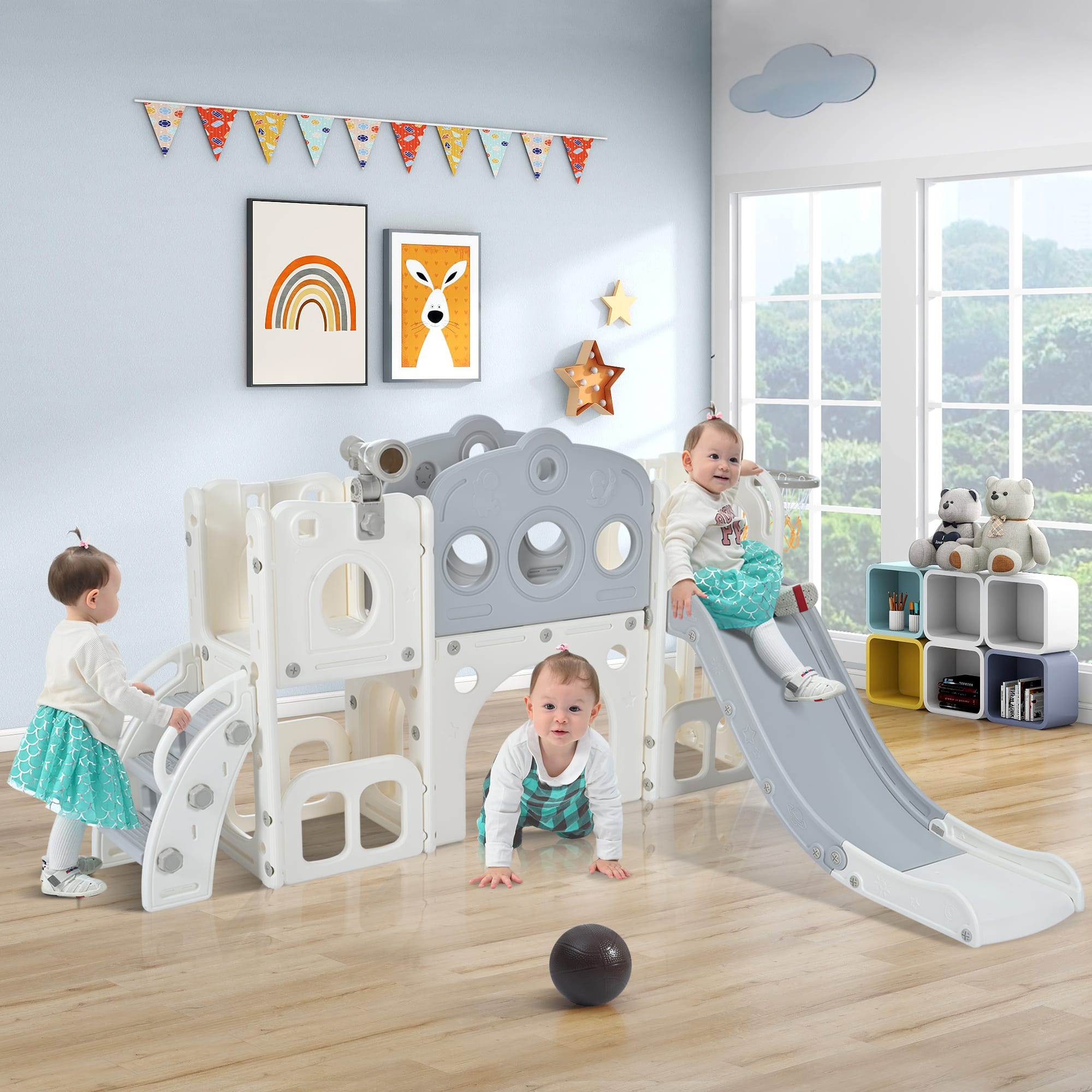 8 In 1 Toddler Slide Set