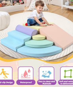 7-Piece Soft Foam Climbing Blocks