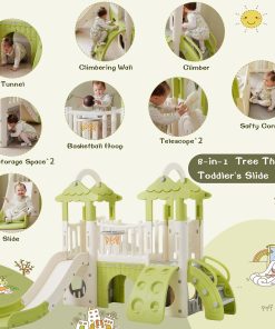 8 in 1 Toddler Climber and Slide Set