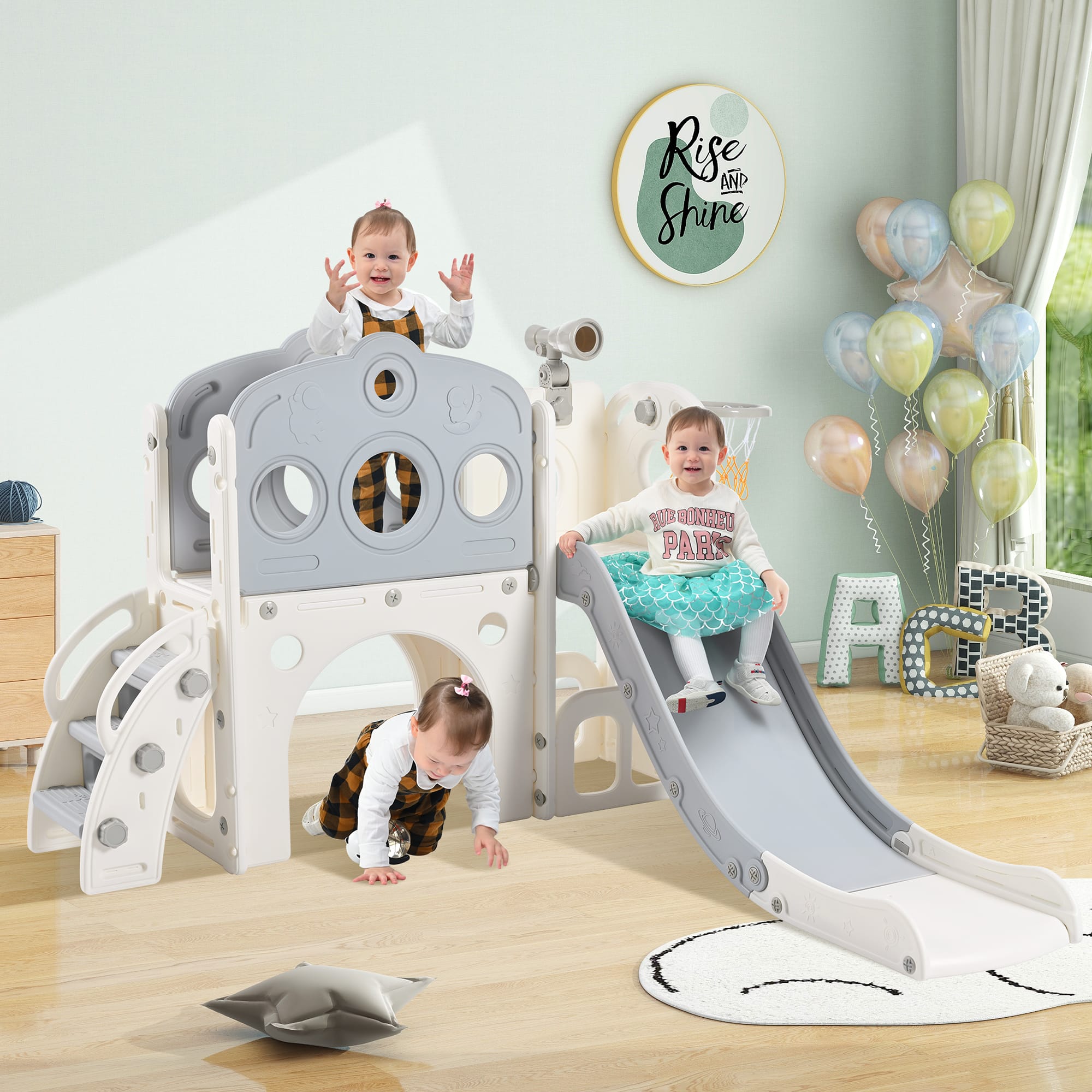 7 In 1 Toddler Slide Set
