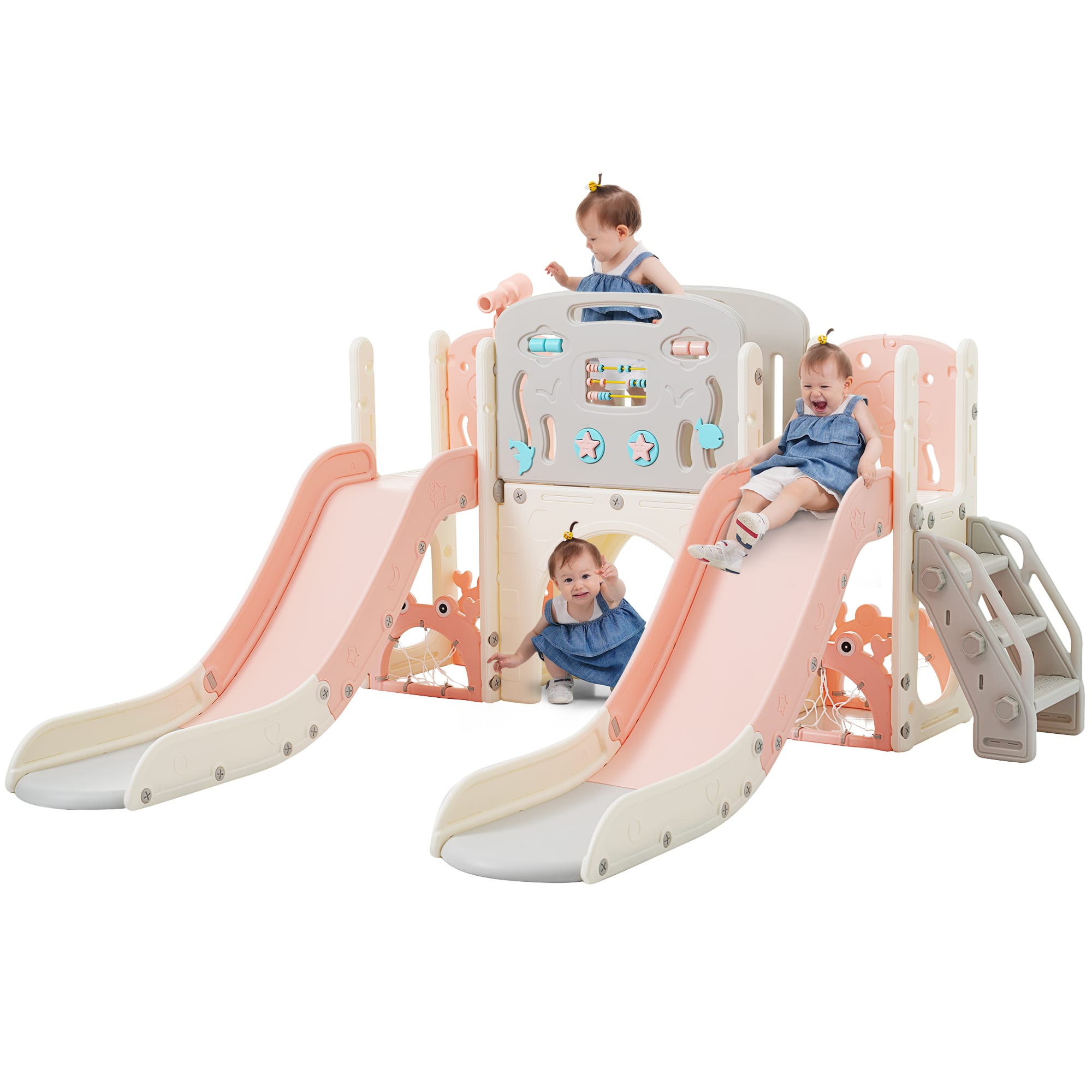 8 In 1 Kids Slide Playset