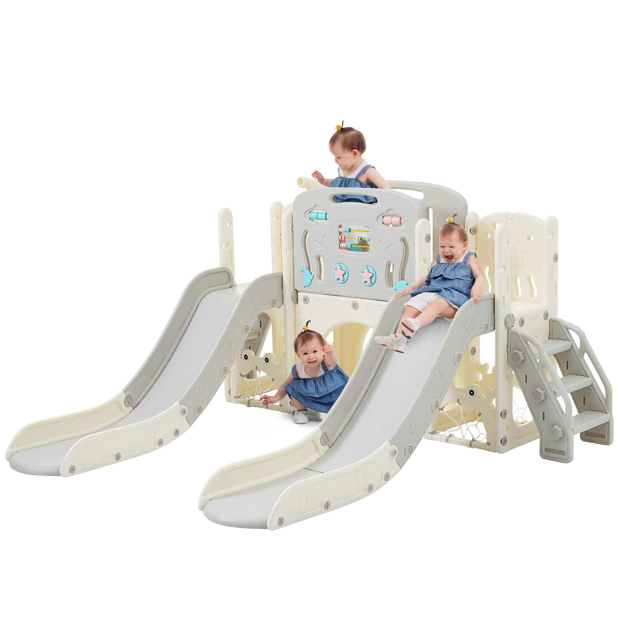 8 In 1 Kids Slide Playset