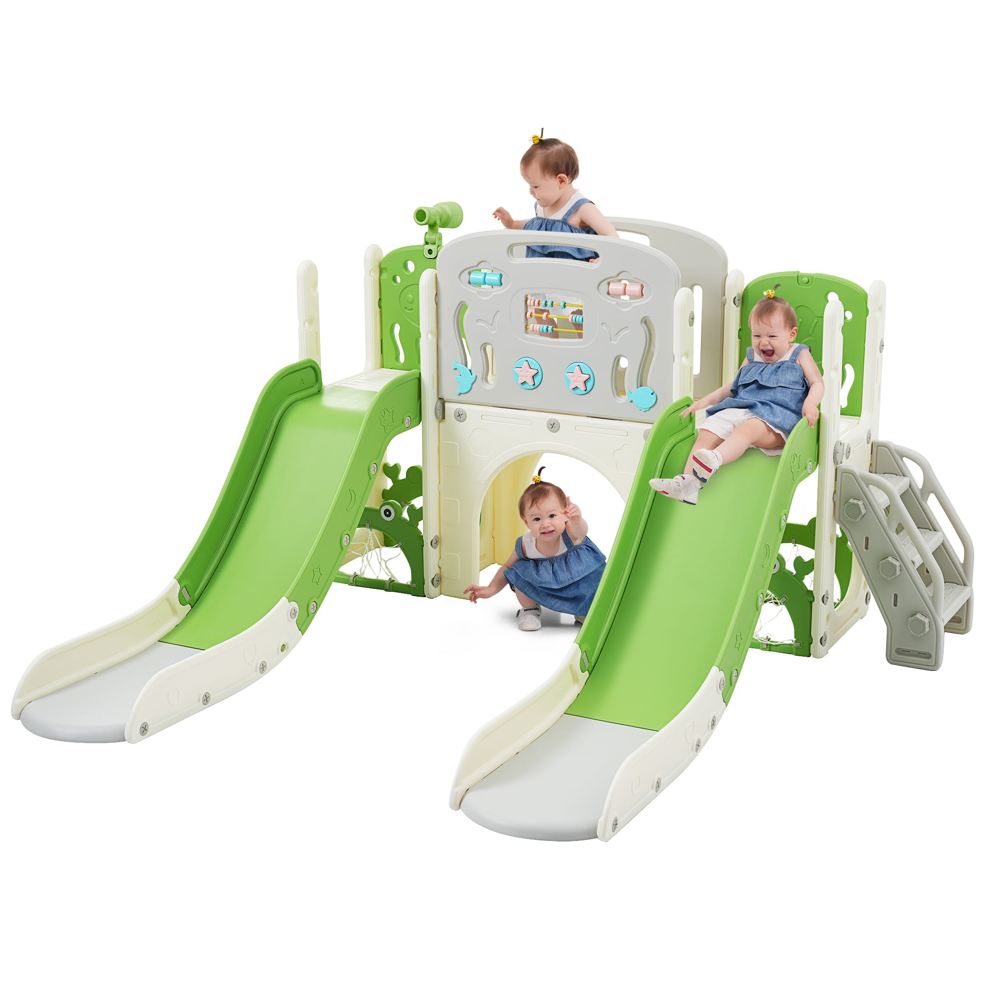 8 In 1 Kids Slide Playset