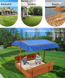 Wood Sandbox with Cover