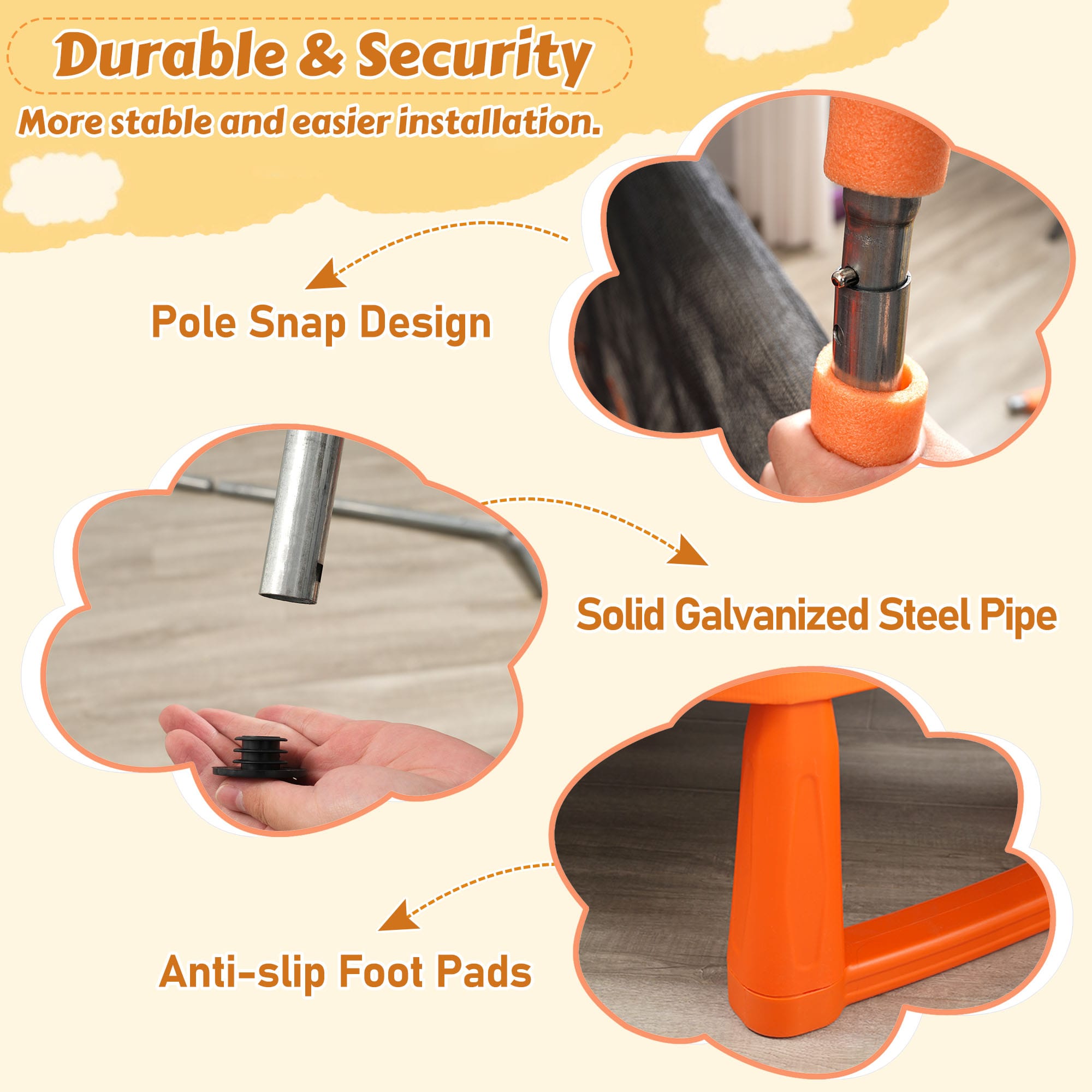 6FT Toddlers Trampoline