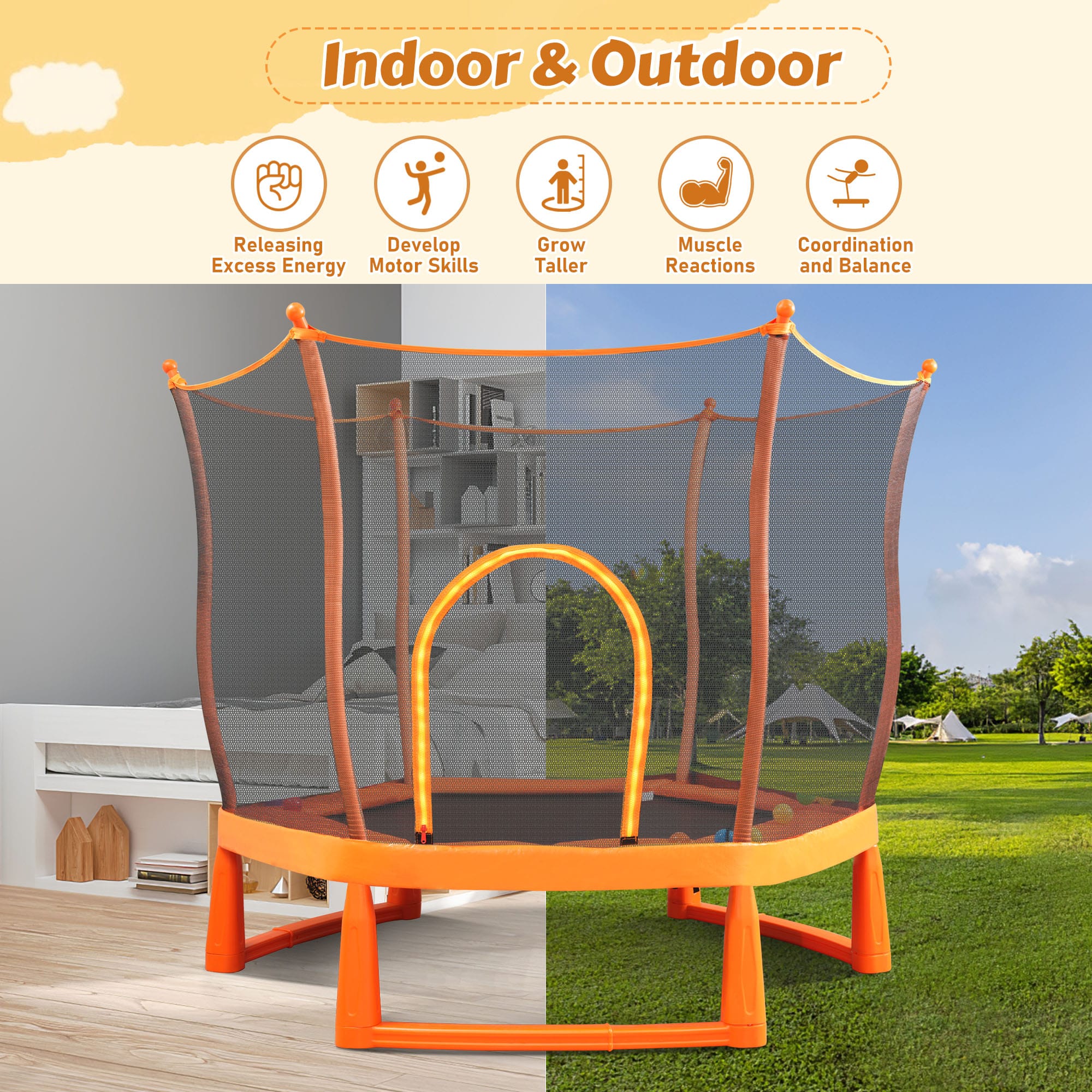 6FT Toddlers Trampoline