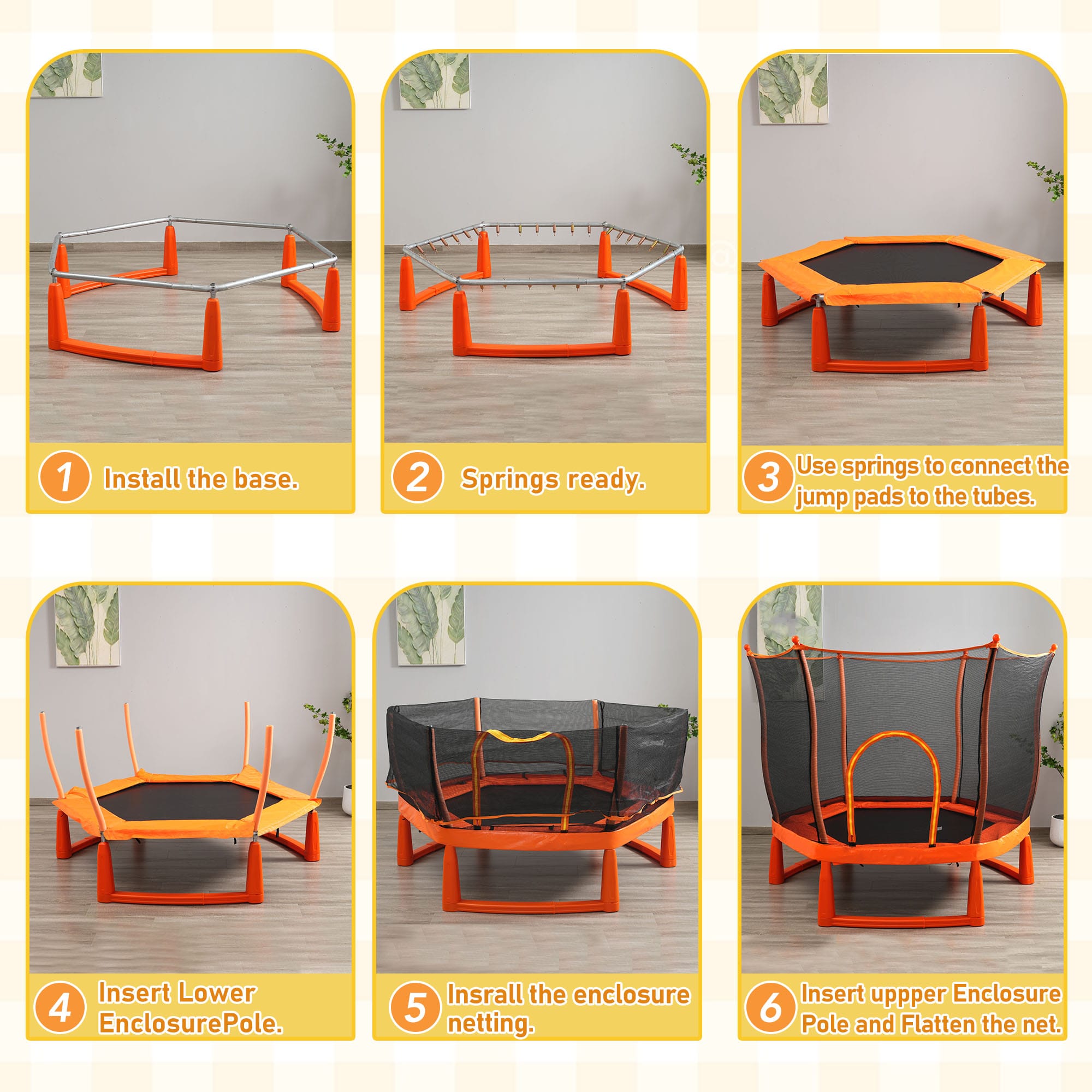 6FT Toddlers Trampoline