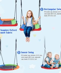 5 in 1 Outdoor Toddler Swing Set
