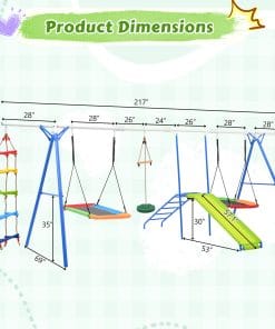 6 in 1 Swing Set for Toddler