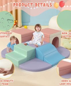 9-Piece Soft Foam Climbing Blocks