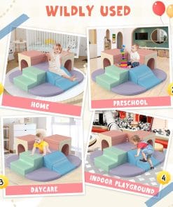 9-Piece Soft Foam Climbing Blocks