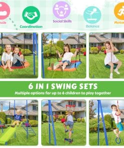 6 in 1 Swing Set for Toddler