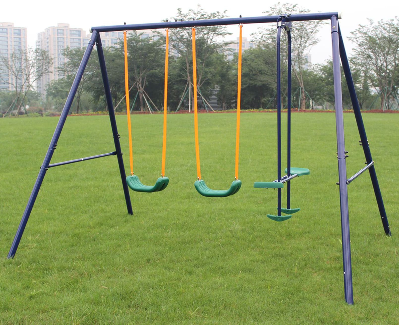 Outdoor Metal Swing Set
